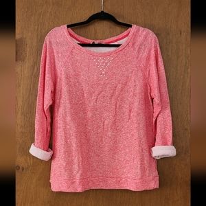 Company Ellen Tracy sweatshirt, size large, color coral